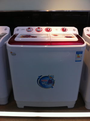 Porcellana Intarsio variopinto automatico della decorazione della lavatrice 12kg dei doppi della vasca semi del carico superiore fornitore